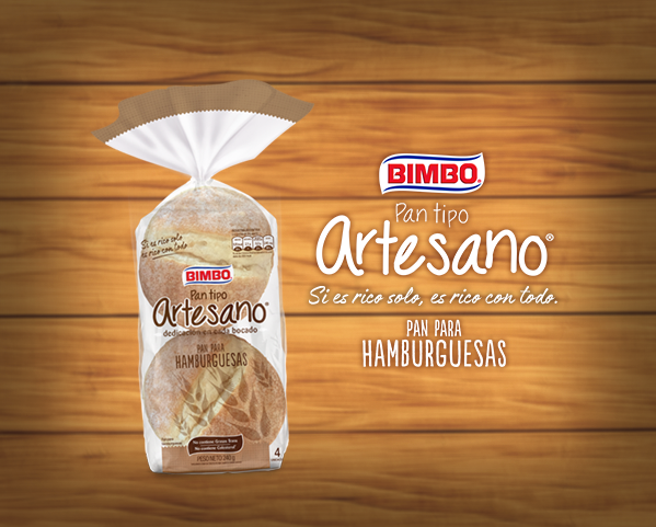 Pan Tipo Artesano Hamburguesa